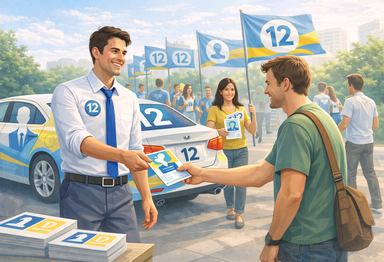 Ilustração neutra de campanha